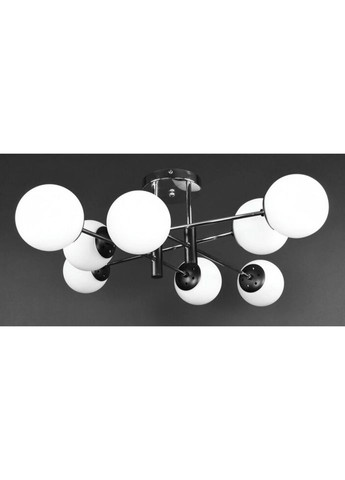 Люстра стельова на 8 лампочок 27207 Чорний 26х83х83 см. Sunnysky (335975730)