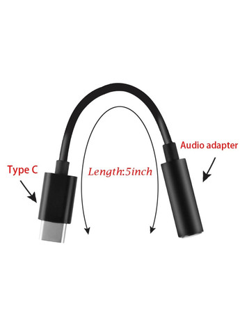Переходник с типом c на аудио 3.5 mm Черный X-level (335258108)