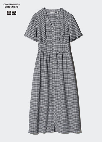 Чорна сукня Uniqlo в клітинку
