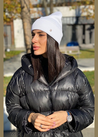 Шапка-біні в рубчик з відворотом Liton (316115882)