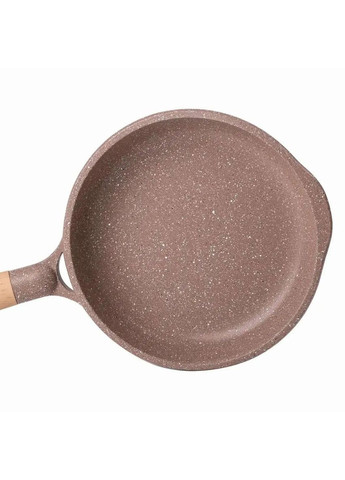 Алюмінієва сковорода 1,4 л, мармурове антипригарне покриття Ø 22 см, бежевий HP-4-422CO MGC (370800705)