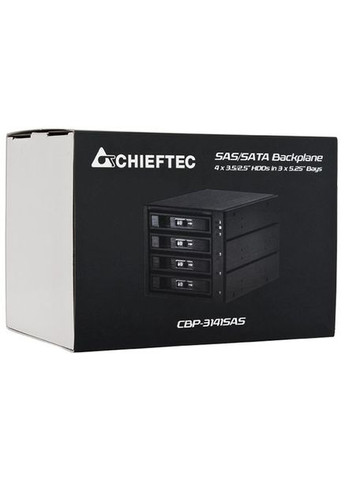 Бекплейн CBP-3141SAS 3x5.25"->4x3.5" HDDs Hot-Swap Aluminium Chieftec (362669066)