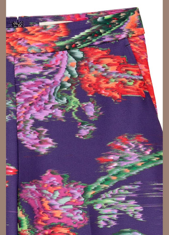 Штани демісезон,фіолетовий в кольорові візерунки, H&M (291138858)