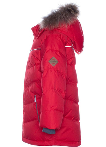 Красная куртка-пуховик moody 1, р.134, красный () Huppa 17470155-70004-134