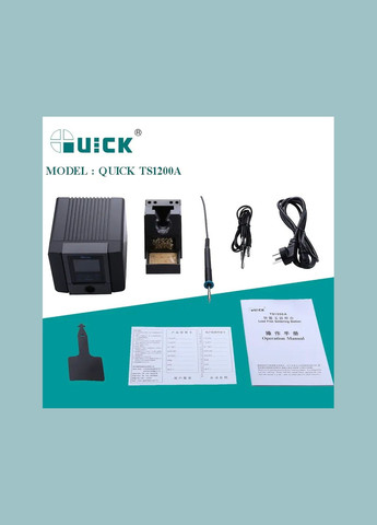 Паяльная станция TS1200A (Паяльник с датчиком температуры) 120 Вт Quick (322566631)