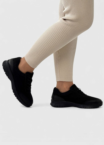 Кросівки жіночі шкіряні Sherlock Soon чорні демісезони (366871567)