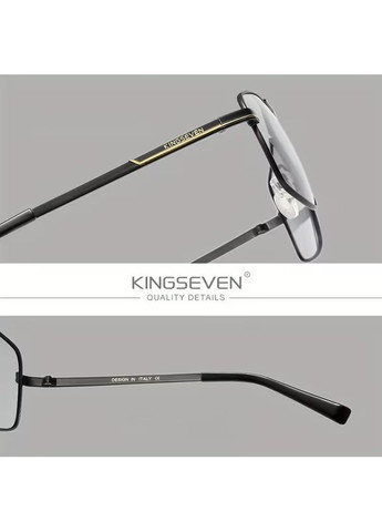 Мужские фотохромные поляризационные солнцезащитные очки N7891 Gold Photochromic KINGSEVEN (368290154)