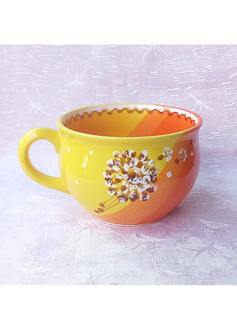 Чашка керамічна ручної роботи "Яскрава" (500 мл) No Brand (370162230)