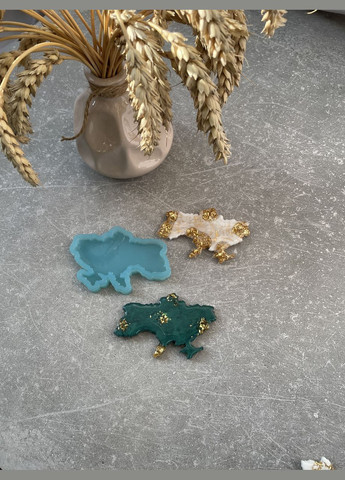 Молд карта України 85*55*5 мм для брелоків магнітів силіконова форма молд для епоксидної смоли No Brand (370567112)