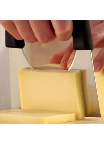 Кухонный нож Fibrox Cheese 15x9см для сыра с черной ручкой, термоэластопласт, нержавеющая сталь Victorinox (395899873)