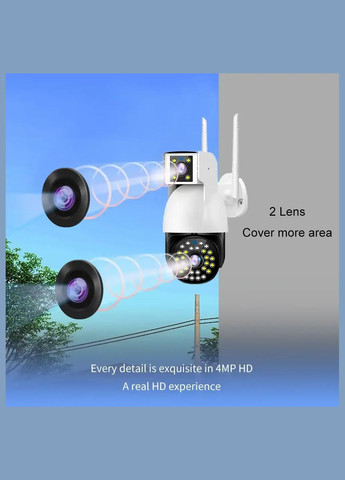 Беспроводная Камера DUAL CAMERA P12 WIFI IP 360/90 V380PRO 3+3.0mp Поворотная Уличная с Датчиком Движения Камера видеонаблюдения DUAL CAMERA P12 WIFI IP 360\90 V380PRO - это современное и многофункциональное устройство, которое предлагает множество преимуществ для обеспечения вашей безопасности и мониторинга. Grant (371357981)