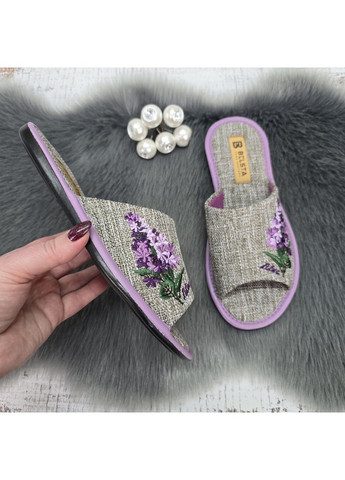 Сиреневые тапочки домашние Белста