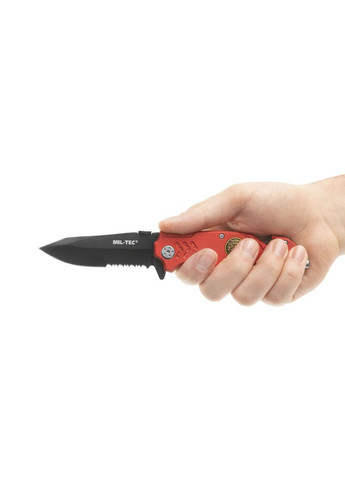 Рятувальний Складаний Ніж Fire Brigade Red 15306510 Mil-Tec (342966842)