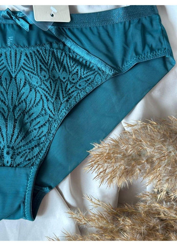 Изумрудный комплект бюстгальтер push-up + трусики слипы 2367d изумрудный Weiyesi