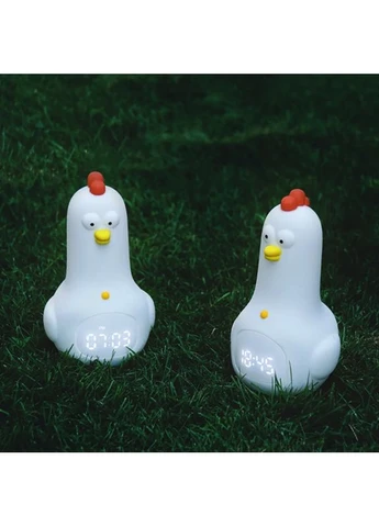 Аккумуляторные ночники TT04 – силиконовый Петушок Kun Fu Chicken Clock & Lamp VHG (334305231)