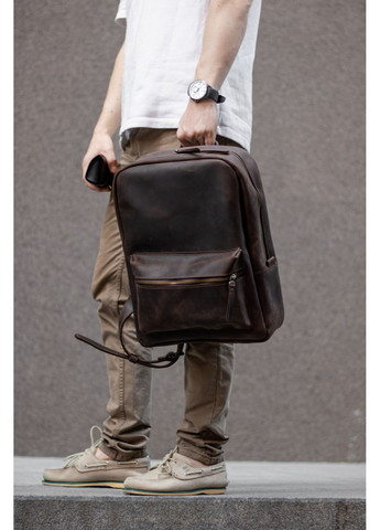 Міський рюкзак Salvador із вінтажної шкіри коричневий Sharky Friends Сальвадор (351505480)