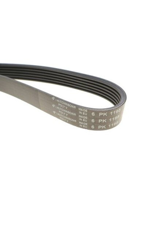 Ремінь генератора (поліклиновий) 1195 K 6 Hutchinson (360485939)