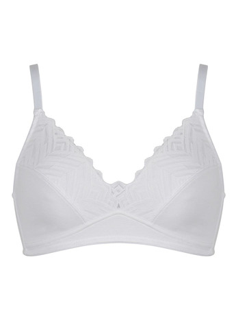 Белый бюстгальтер Naturana