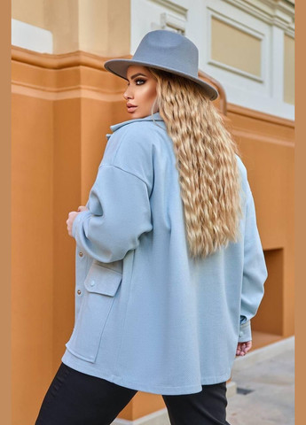 Піджак- сорочка жіноча "Модель 257" - з довгим рукавом SF-257 Блакитний, 58-60 Sofia (267495487)