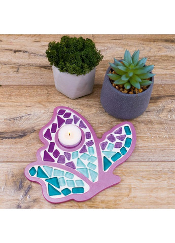 Детский набор для творчества хрустальная мозаика "Подсвечник-Бабочка" MA1004 Mosaaro (360899767)