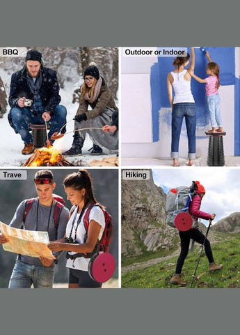 Туристический телескопический стул Telescopic stool 47х25 см для туризма и отдыха цвет-сюрприз (2104618605) No Brand (342067470)