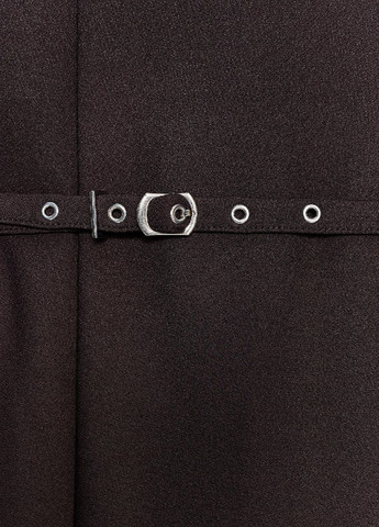 Темно-коричнева кежуал сукня Zara однотонна