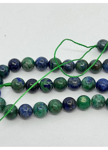 Азурмалахіт на нитці без застібки 6 мм 40 см Зелений No Brand (361319847)