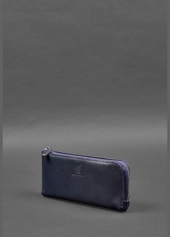 Шкіряне портмоне-купюрник на блискавці 14.0 синє (A-028133) BlankNote (328444708)