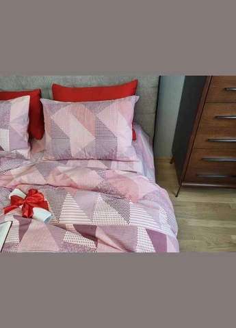 КПБ Комфорт-текстиль Фланель Печворк рожевий 2 шт. 145x215 см 40x60 см ( КТ_pvu_6302_41_40x60 ) Комфорт-текстиль Фланель Печворк рожевий (316085702)