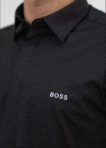 Черная кэжуал рубашка Hugo Boss
