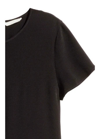 Чорна блуза літо,чорний, H&M