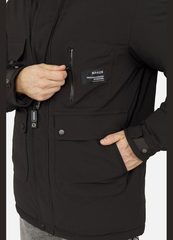 Черная зимняя мужская куртка цвет черный цб-00254604 K.F.G.L.