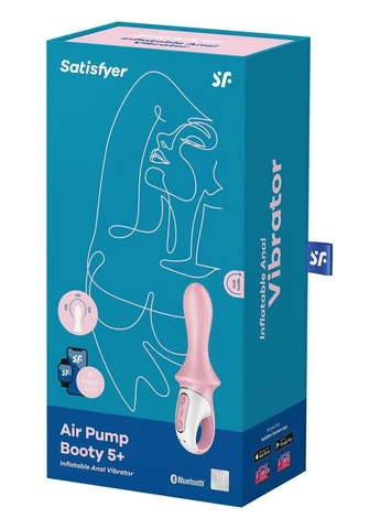 Анальний смарт-вібратор Air Pump Booty 5+, надувається Satisfyer (315340447)