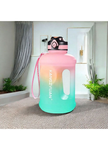 Экологичная розовая матовая тритановая бутылка KANGZYUAN 2500 мл для воды No Brand (314709906)