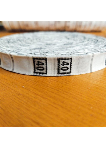 Размерник тканевый (жаккард) #40 960шт. Белый Plus-plus (354794028)