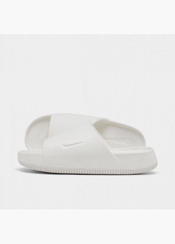 Белые мужские тапочки calm slide sandals white fd4116-100 Nike
