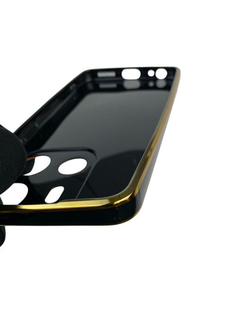 Чехол для Pop 7 BF6 с защитой камеры с золотой окантовкой на техно поп 7 черный gs1 Tecno (366233187)
