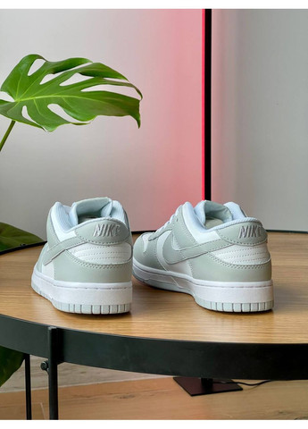 Кроссовки женские и мужские Nike SB Dunk Low grey white | Найк сб данк низкие серые белые No Brand серые демисезоны (352474044)