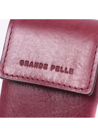 Ключница для женщин в виде футляра из натуральной кожи 22572 Бордовый Grande Pelle (292849774)