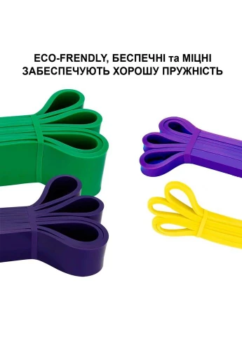 Гумові петлі для тренувань "Pro Loop Bands" NE-SET-452 4шт No Brand (386618277)