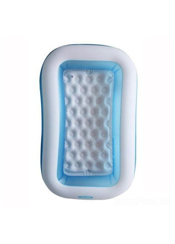 Надувний басейн дитячий від 2 років 57403 166х100х28см з надувним дном 90л Блакитний Intex (350349156)