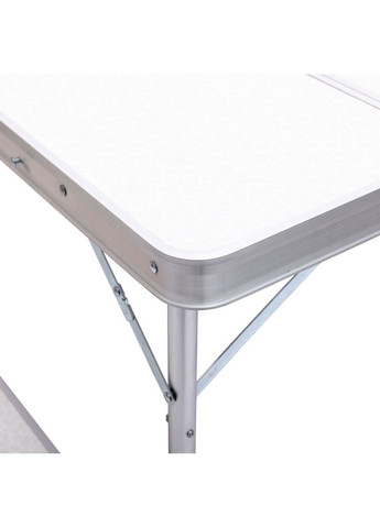 Комплект туристической мебели стол и 2 лавочки складные для пикника кемпинга дачи белые ProDobro (364190901)