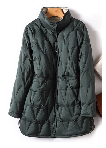 Смарагдова демісезонна жіноча демісезонна куртка білий Number Nine