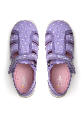 Фиолетовые тапочки детские star фиолетовые на липучке Oldcom