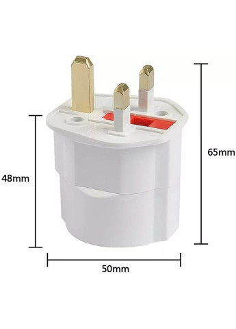 Перехідник для розетки ОАЕ на євро вилку (0127) No Brand (351366356)