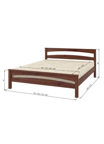 Двуспальная кровать Чикаго Сити (RAL9003) 160х190 см (MBG-1547) Mebigrand (366083316)