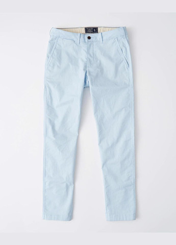 Голубые демисезонные брюки Abercrombie & Fitch