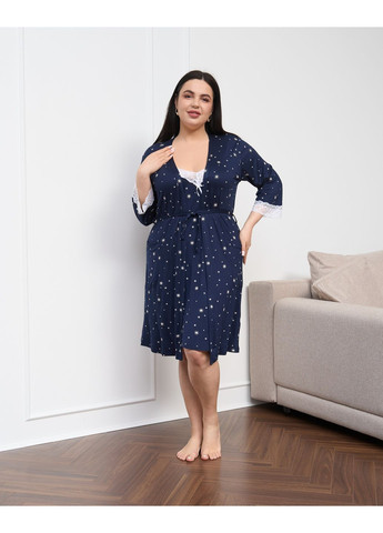 Комплект халат и сорочка Plus Size Nicoletta (368754376)