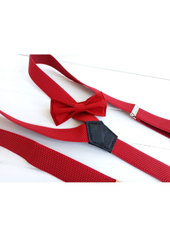 Набор красной бабочки и подтяжек однотонные Major Style (366036889)