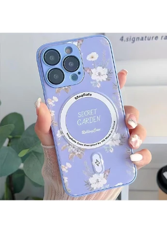 TPU+PC чехол Secret Garden with MagSafe для Apple iPhone 15 Pro Max (6.7") Epik (389816604)